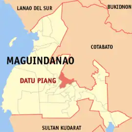 Datu Piang na Maguindanao do Sul Coordenadas : 7°1'4.12"N, 124°29'50.78"E