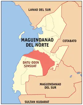 Datu Odin Sinsuat na Maguindanao do Norte  Coordenadas : 7°11'20"N, 124°11'2"E