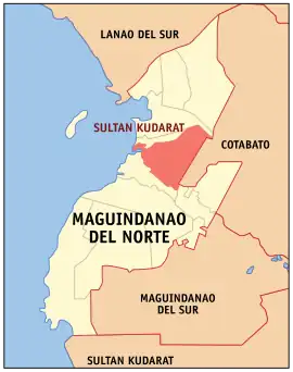 Sultan Kudarat na Maguindanao do Norte  Coordenadas : 7°14'N, 124°15'E
