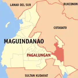 Pagalungan na Maguindanao do Sul  Coordenadas : 7°3'33.25"N, 124°41'55.43"E