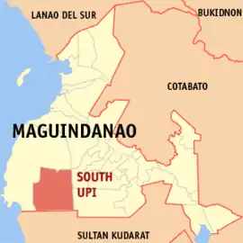 Upi do Sul na Maguindanao do Sul  Coordenadas : 6°51'17"N, 124°8'39"E