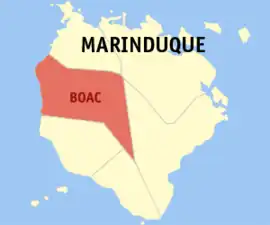 Boac na Marinduque  Coordenadas : 13°27'N, 121°50'E