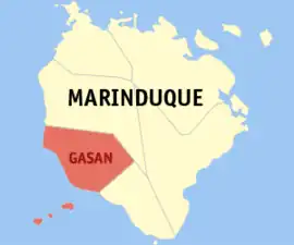 Gasan na Marinduque  Coordenadas : 13°19'N, 121°51'E