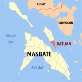 Batuan na Masbate  Coordenadas : 12°25'20"N, 123°46'54"E