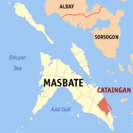 Cataingan na Masbate  Coordenadas : 12°0'10"N, 123°59'40"E