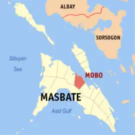 Mobo na Masbate  Coordenadas : 12°20'14"N, 123°39'29"E