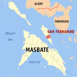 San Fernando na Masbate  Coordenadas : 12°29'9"N, 123°45'46"E