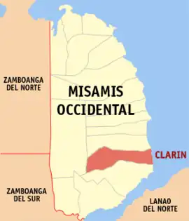 Clarin na Misamis Ocidental  Coordenadas : 8°12'N, 123°51'E