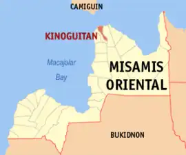 Kinoguitan na Misamis Oriental  Coordenadas : 8°59'7.74"N, 124°47'37.37"E