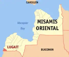Lugait na Misamis Oriental  Coordenadas : 8°20'28.00"N, 124°15'33.01"E