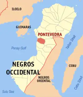 Pontevedra na Negros Ocidental  Coordenadas : 10°22'N, 122°53'E