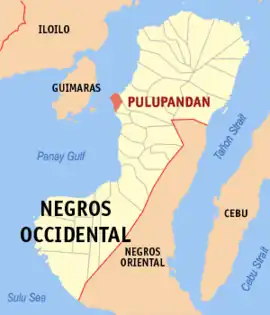 Pulupandan na Negros Ocidental  Coordenadas : 10°31'N, 122°48'E