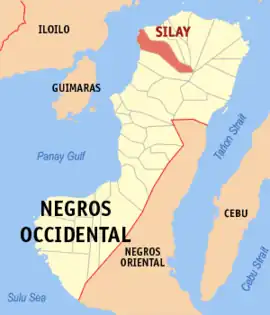 Silay na Negros Ocidental  Coordenadas : 10°48'N, 122°58'E