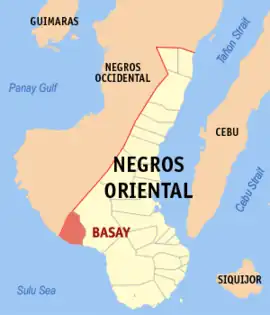 Basay na Negros Oriental  Coordenadas : 9°25'N, 122°38'E