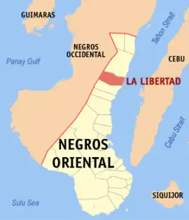 La Libertad na Negros Oriental  Coordenadas : 10°2'N, 123°13'E