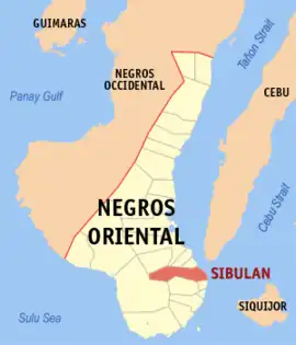 Sibulan na Negros Oriental  Coordenadas : 9°21'N, 123°17'E