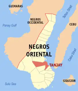 Tanjay na Negros Oriental  Coordenadas : 9°31'N, 123°9'E
