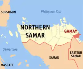 Gamay na Samar do Norte Coordenadas : 12°23'N, 125°18'E