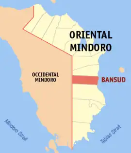 Bansud na Oriental Mindoro  Coordenadas : 12°51'34"N, 121°27'24"E