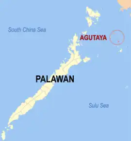 Agutaya na Palauã  Coordenadas : 11°9'7.14"N, 120°56'22.73"E