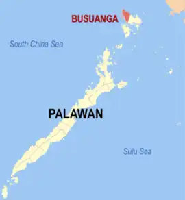 Busuanga na Palauã  Coordenadas : 12°8'0.67"N, 119°56'10.73"E