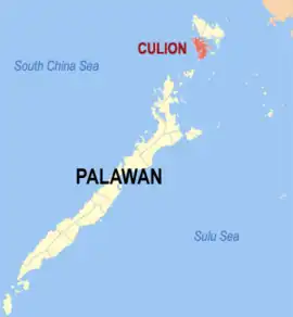 Culion na Palauã Coordenadas : 11°53'40"N, 120°1'7"E