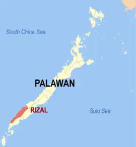 Rizal na Palauã  Coordenadas : 9°2'2"N, 117°38'35"E