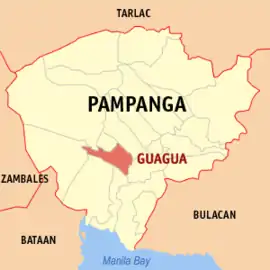Guagua na Pampanga  Coordenadas : 14°58'N, 120°38'E