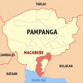 Macabebe na Pampanga Coordenadas : 14°54'29"N, 120°42'56"E