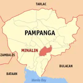 Minalin na Pampanga  Coordenadas : 14°58'N, 120°41'E
