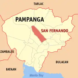 San Fernando na Pampanga  Coordenadas : 15°2'N, 120°41'E