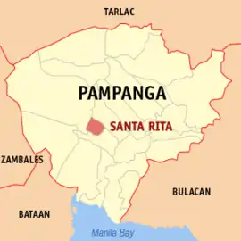 Santa Rita na Pampanga  Coordenadas : 14°59'43.01"N, 120°36'55.01"E
