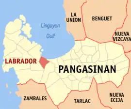 Labrador na Pangasinan Coordenadas : 16°2'2.00"N, 120°8'21.01"E