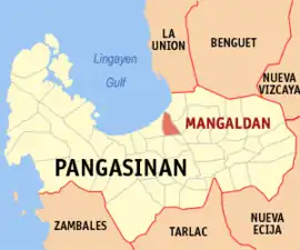 Mangaldan na Pangasinan  Coordenadas : 16°4'12.00"N, 120°24'9.00"E