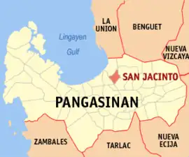 San Jacinto na Pangasinan  Coordenadas : 16°4'21.00"N, 120°26'28.00"E