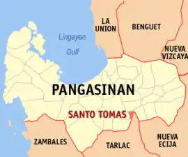 Santo Tomas na Pangasinan  Coordenadas : 15°52'45"N, 120°35'18"E