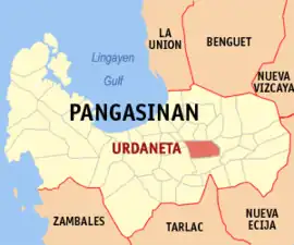 Urdaneta na Pangasinan  Coordenadas : 15°58'34"N, 120°34'16"E