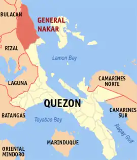 General Nakar na Quezon Coordenadas : 14°45'47.02"N, 121°38'6.00"E