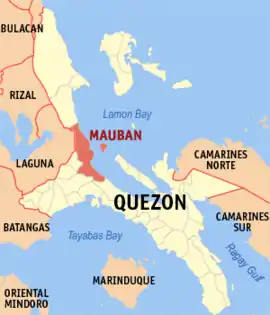 Mauban na Quezon Coordenadas : 14°11'28"N, 121°43'51"E