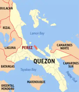 Perez na Quezon  Coordenadas : 14°11'N, 121°56'E