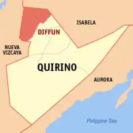 Diffun na Quirino Coordenadas : 16°35'37"N, 121°30'9"E