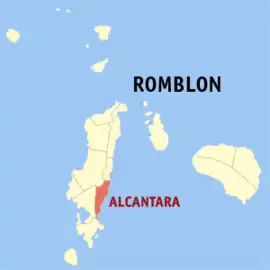 Alcantara na Romblon Coordenadas : 12°15'30.23"N, 122°3'15.38"E