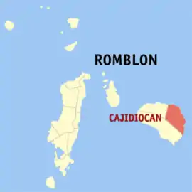 Cajidiocan na Romblon  Coordenadas : 12°22'N, 122°41'E