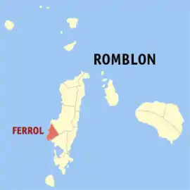 Ferrol na Romblon  Coordenadas : 12°20'17.99"N, 121°56'19.00"E