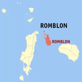 Romblão na Romblon  Coordenadas : 12°34'43.93"N, 122°16'28.76"E