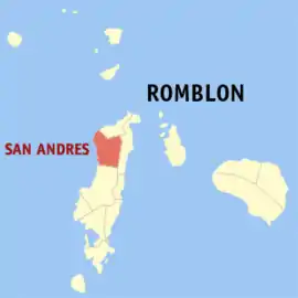 San Andres na Romblon  Coordenadas : 12°31'6"N, 122°0'39"E