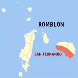 San Fernando na Romblon  Coordenadas : 12°19'N, 122°36'E