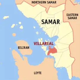 Villareal na Samar Coordenadas : 11°34'N, 124°56'E