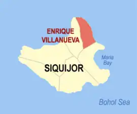 Enrique Villanueva na Siquijor  Coordenadas : 9°16'33.6000"N, 123°38'49.2000"E