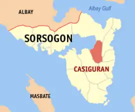 Casiguran na Sorsogon  Coordenadas : 12°52'23"N, 124°0'29"E